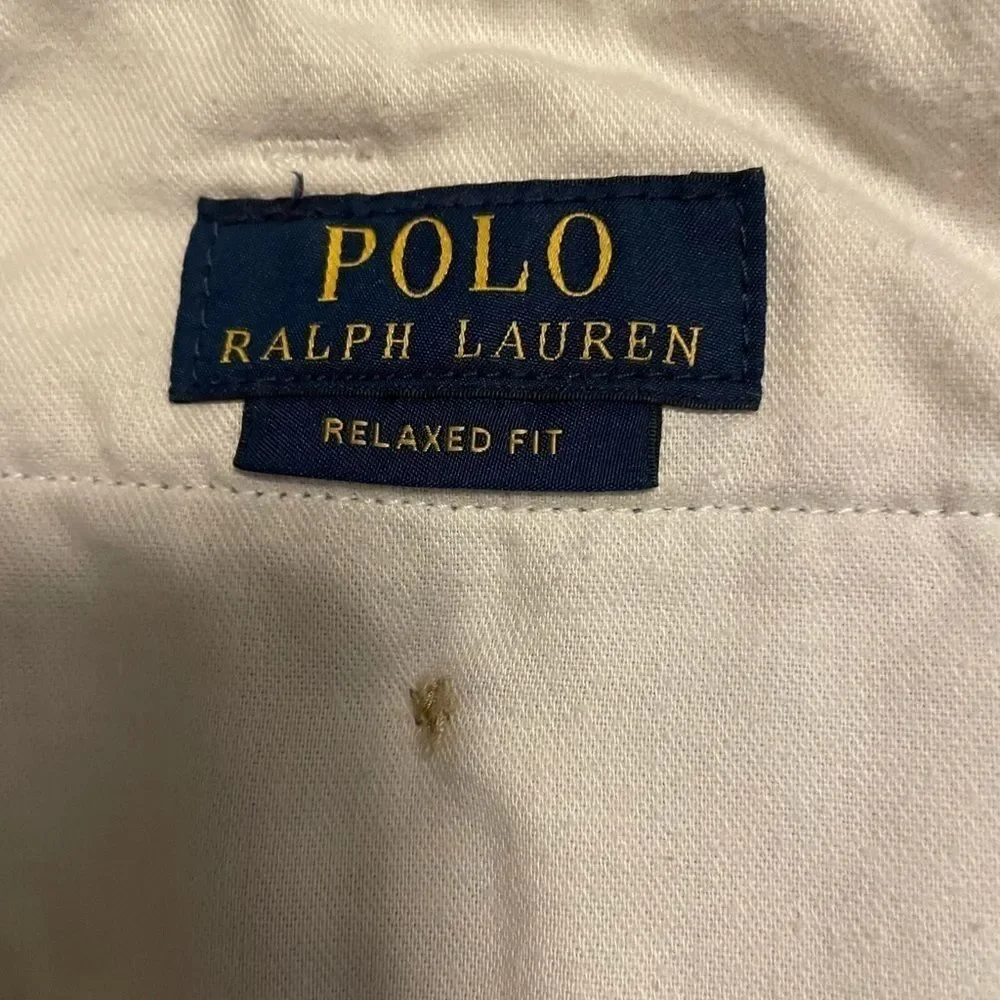 Polo by Ralph Lauren Light Gray Men’s Flat Front Chino Shorts